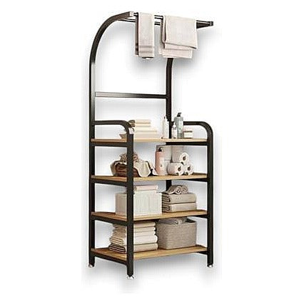 JJ53270 - ESTANTE DE BAÑO CON REPISAS DE MADERA (1/1)