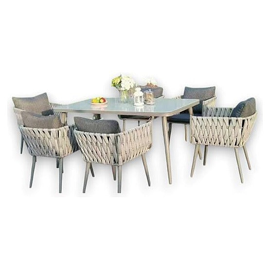 JJ53293 - CONJUNTO DE COMEDOR EXTERIOR DE CUERDA TRENZADA (1/1)