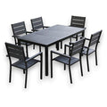 JJ53289 - CONJUNTO DE MESA Y SILLA DE ALUMINIO NEGRO (1/1)