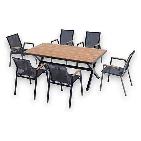 JJ53291 - JUEGO DE MESA Y SILLAS DE ALUMINIO PARA EXTERIOR (1/1)