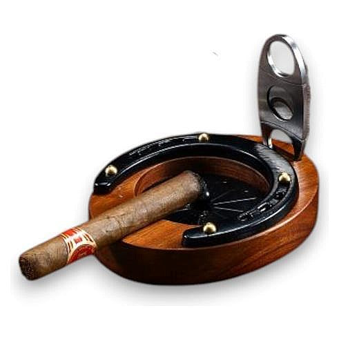 JJ53342 - CENICERO DE MADERA CON CORTAPUROS (36/1)