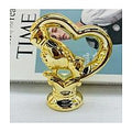 Y-AC2-113 - ADORNO DORADO DE CERÁMICA CON FORMA DE CORAZÓN (72/1)