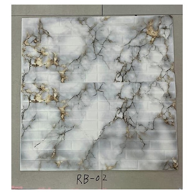 WJ61-024 - PANEL ADHESIVO DE PARED EFECTO MÁRMOL (100/1)