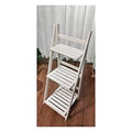 TC-GW020 - ESCALERA PLEGABLE DE MADERA BLANCA (6/1)