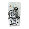 WJ63-034 - TERMINAL DECORATIVO PARA CORTINA 28MM PLATA (50/1)