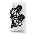 WJ63-038 - REMATES DECORATIVOS PARA CORTINA 28MM NEGRO (50/1)