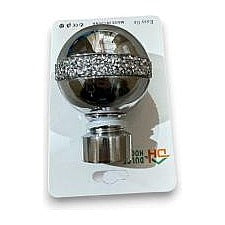 WJ63-063 - CABEZAL DECORATIVO PARA CORTINA 28MM PLATA (100/1)