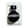 WJ63-067 - CABEZAL DECORATIVO NEGRO PARA CORTINA 28MM (100/1)
