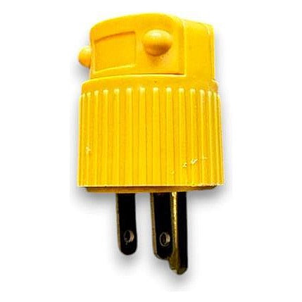 WJ64-011 - CONECTOR MACHO DE TRES CLAVIJAS AMARILLO (300/1)