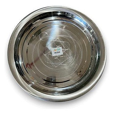 KT-SK164 - PLATO REDONDO DE ACERO INOXIDABLE 35 CM (100/1)