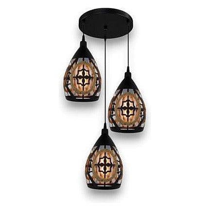 ZM71-096 - LÁMPARA COLGANTE DE TRES LUCES (4/1)