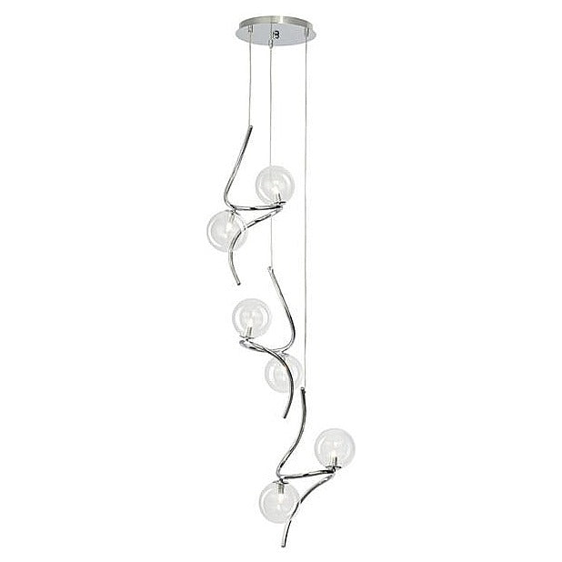 ZM71-110 - LÁMPARA COLGANTE CON ESFERAS DE CRISTAL (2/1)