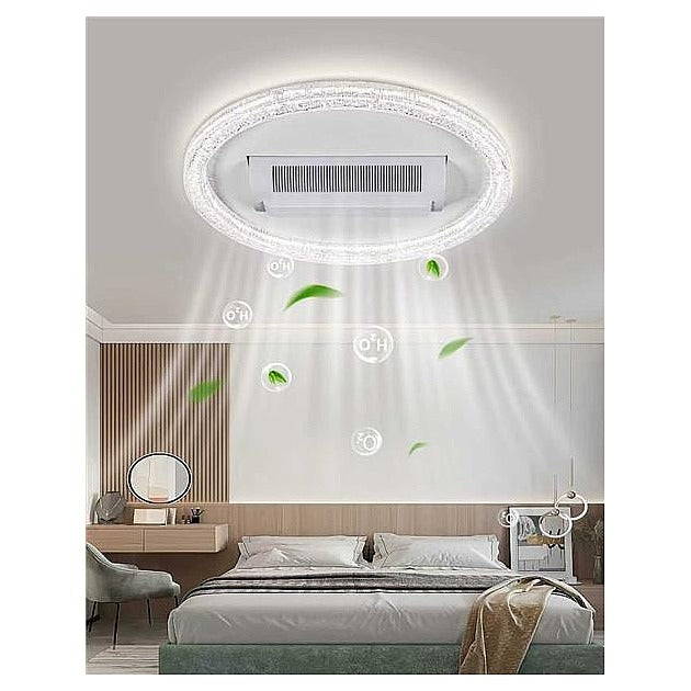 ZM71-030 - LÁMPARA VENTILADOR DE TECHO SIN ASPAS BLANCA (1/1)