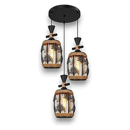 ZM71-159 - LÁMPARA COLGANTE DE 3 LUCES (4/1)
