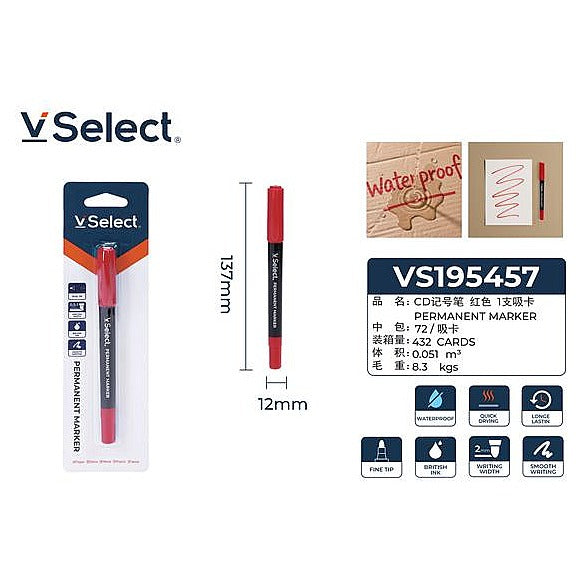 VS195457 - MARCADOR PERMANENTE ROJO (432/1)
