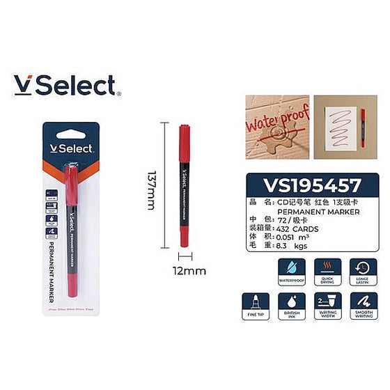 VS195457 - MARCADOR PERMANENTE ROJO (432/1)