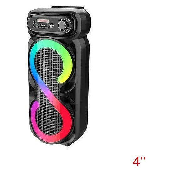 BTR-ZQ6 - BOCINA PORTÁTIL CON LUCES LED (12/1)