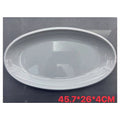 CF81-049 - BANDEJA OVALADA DE PORCELANA 45.7*26*4CM (40/1)