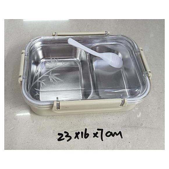 CH85 -009 - LONCHERA DE ACERO INOXIDABLE 23X16X7 CM (54/1)