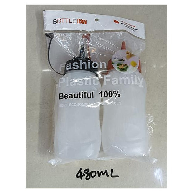 CH85 -013 - BOTELLAS DE PLÁSTICO PARA CONDIMENTOS 480 ML (80/1)