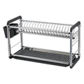 CH85-072 - ESCURRIDOR DE PLATOS CROMADO NEGRO (6/1)