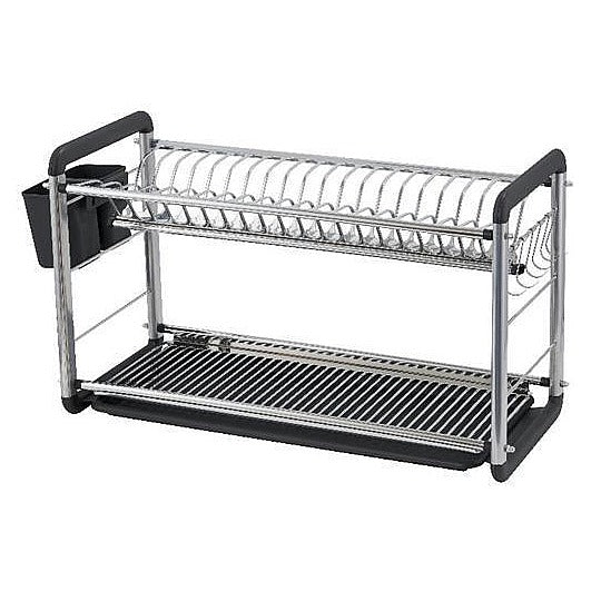 CH85-072 - ESCURRIDOR DE PLATOS CROMADO NEGRO (6/1)