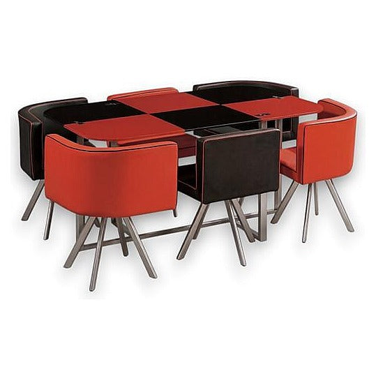 JJ51013 - JUEGO DE COMEDOR CON SILLAS BICOLORES (1/1)