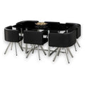 JJ51014 - COMEDOR DE VIDRIO Y SILLAS NEGRAS (1/1)