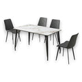 JJ51015 - COMEDOR CON SILLAS DE TAPIZ GRIS (1/1)