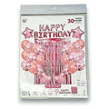 GY34204 - SET DE GLOBOS Y DECORACION ROSA (100/1)
