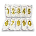 GY34193 - VELAS DE CUMPLEAÑOS DORADAS EN NÚMEROS (600/1)