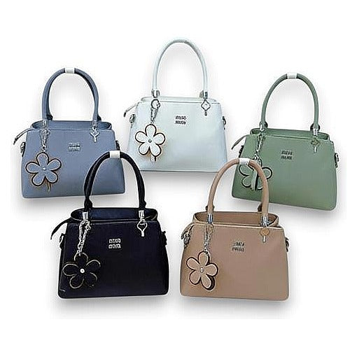 JJ53385 - BOLSO DE MANO CON COLGANTE DE FLOR (80/1)