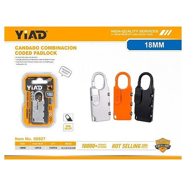 50927 - CANDADO DE COMBINACIÓN 18MM (8434485509277/1)