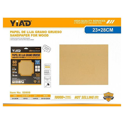 50909 - PAPEL DE LIJA GRANO GRUESO 23X28CM (8434485509093/1)
