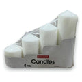 YJ-CW4 - SET DE 4 VELAS BLANCAS DE PILAR (48/1)