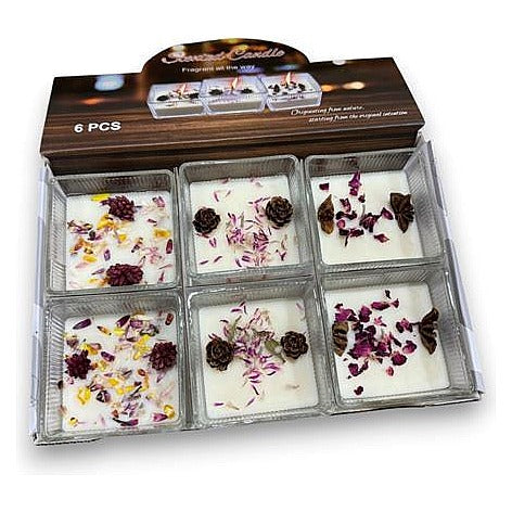 OC-YJF36 - VELAS DECORATIVAS CON FLORES SECAS (96/1)