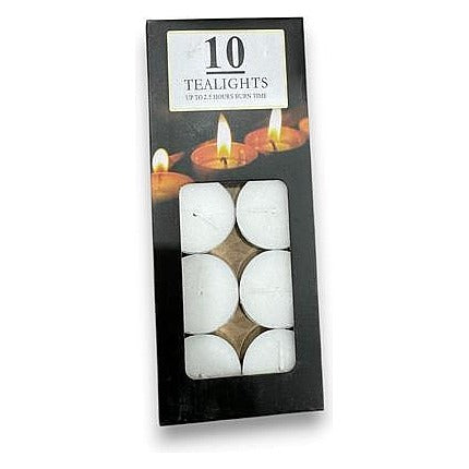 OC-YJF43 - VELAS TEALIGHT BLANCAS 10 UNIDADES (200/1)