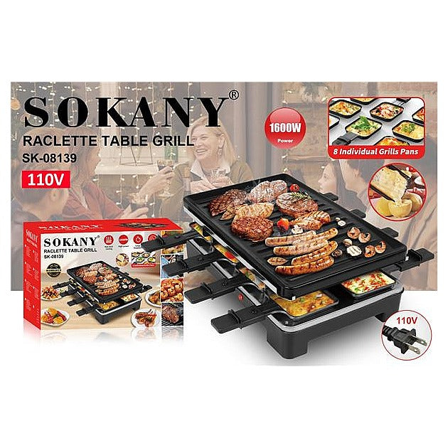 SK-08139 - PARRILLA RACLETTE ELÉCTRICA 1600W (2/1)