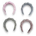 JJ53158 - DIADEMAS ACOLCHADAS DE TELA CUADRICULADA (360/1)