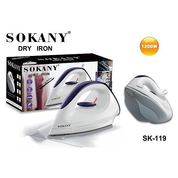 SK-119 - PLANCHA SECA 1200W SOKANY (20/1)