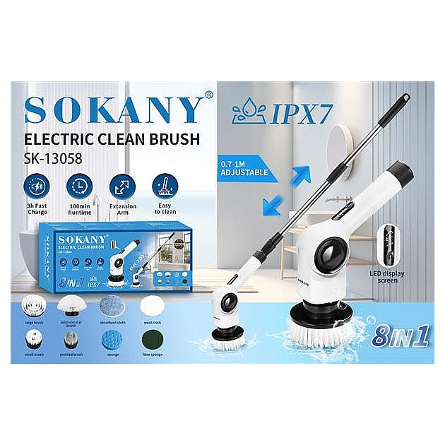 SK-13058 - CEPILLO DE LIMPIEZA ELÉCTRICO AJUSTABLE (12/1)