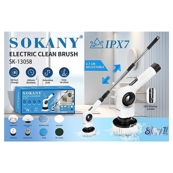 SK-13058 - CEPILLO DE LIMPIEZA ELÉCTRICO RECARGABLE (12/1)