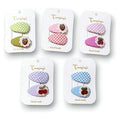 GY32299 - BROCHES DE TELA CON DISEÑO DE FRUTAS (200/1)