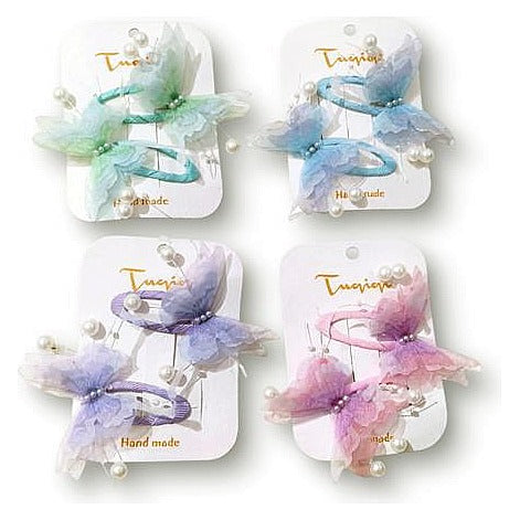 GY32294 - GANCHOS DE PELO CON MARIPOSAS DECORATIVAS (400/1)