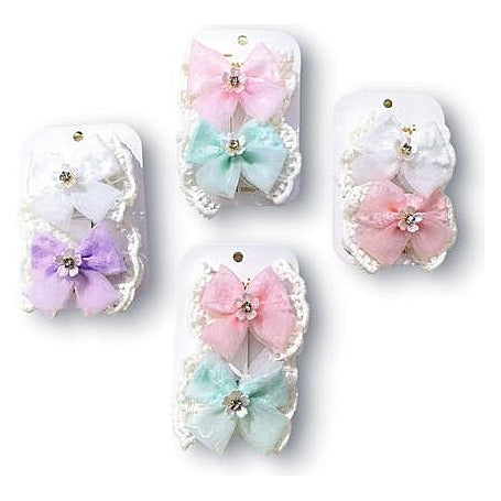 GY32284 - PINZAS DE PELO CON LAZO COLOR PASTEL (240/1)