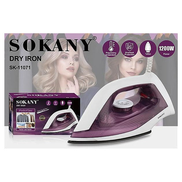 SK-11071 - PLANCHA SECA SOKANY 1200W (20/1)