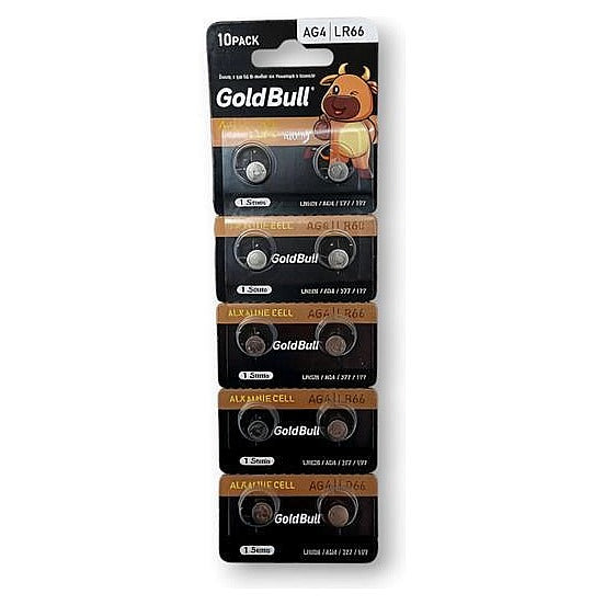 AG4 - PACK DE PILAS TIPO BOTÓN LR66 (5000/1)
