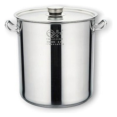 S-HWB6 - OLLA DE ACERO INOXIDABLE CON TAPA 50CM (4/1)