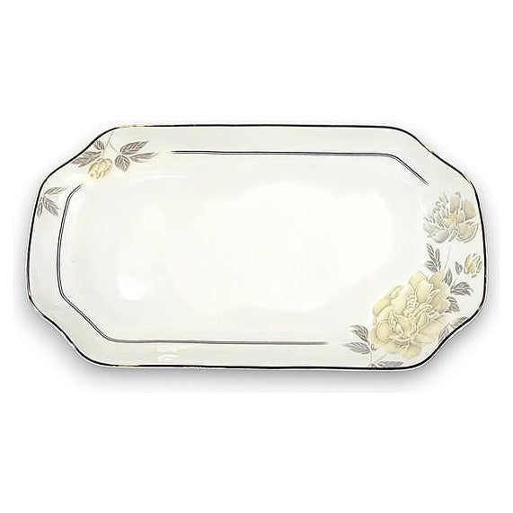 JJ53918 - BANDEJA RECTANGULAR DE CERÁMICA FLORAL (30/1)