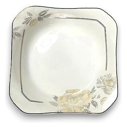 JJ53916 - PLATO CUADRADO CON DISEÑO FLORAL (60/1)